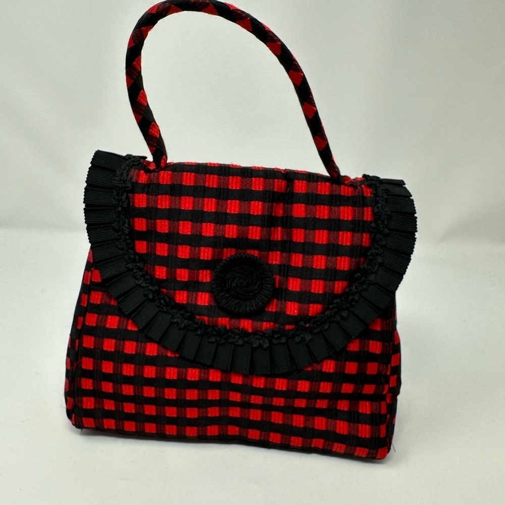 Cute black and white checkered Vera Vera handbag